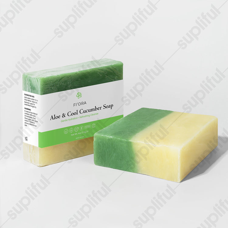 FI'ORA Aloe & Cool Cucumber Soap