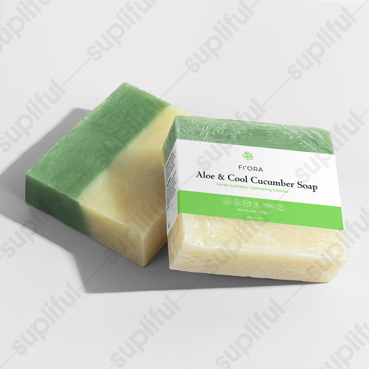 FI'ORA Aloe & Cool Cucumber Soap