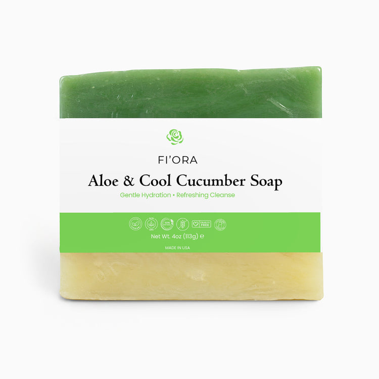 FI'ORA Aloe & Cool Cucumber Soap